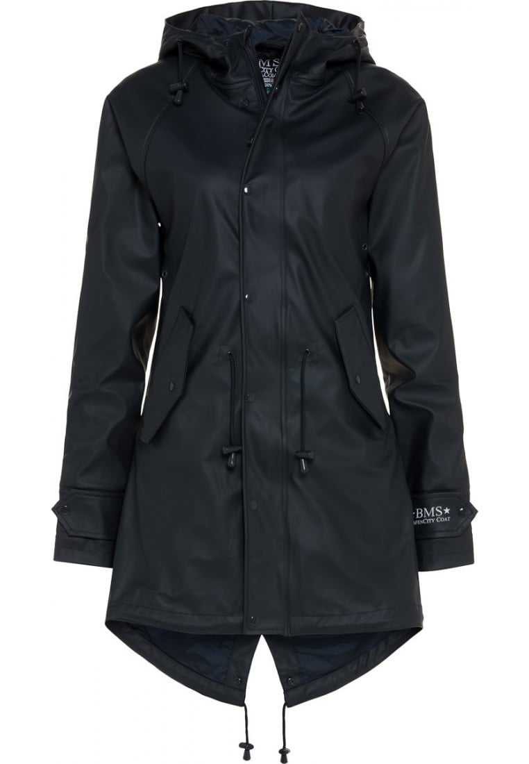 Donkerblauwe dames regenjas parka HafenCity® van BMS