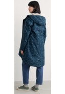 Donkerblauwe print dames regenjas Plant Hunter Seasalt 3