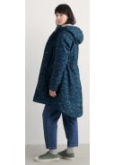 Donkerblauwe print dames regenjas Plant Hunter Seasalt 4