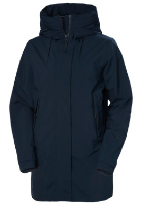 Donkerblauwe dames regenjas Victoria van Helly Hansen