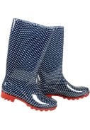 Donkerblauwe dames regenlaars Hart van XQ Footwear 3