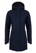 Donkerblauwe dames winterjas Urban outdoor Clean Jacket van Agu 1