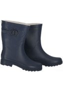 Donkerblauwe damesregenlaars Rubber Rain Boots van XQ 2