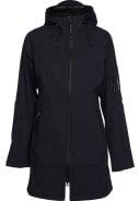 Donkerblauwe driekwart softshell regenjas van Ilse Jacosen