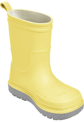 Gele duurzame kinder regenlaarzen van Playshoes