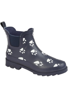 Donkerblauwe enkelaars Dog Paw van Evercreatures