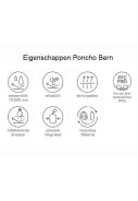 Donkerblauwe fiets poncho Bern van Pro-X Elements 3