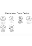 Donkerblauwe fiets poncho Pasofino van Pro-X Elements 3