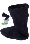 Donkerblauwe fleece sokken voor in regenlaars van Playshoes 2