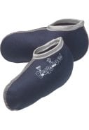 Donkerblauwe lage fleece sokken voor in regenlaars van Playshoes  1