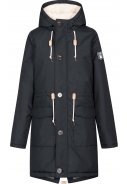 Donkerblauwe Friese Festholm winter parka van Derbe 1