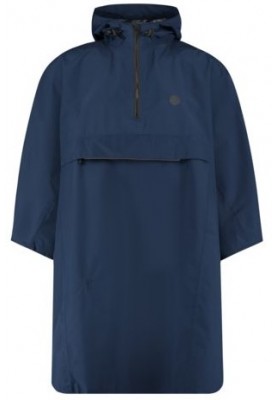 Donkerblauwe Grant poncho Essential van Agu