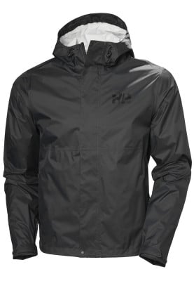 Zwarte heren regenjas Loke Jacket 2.0 van Helly Hansen