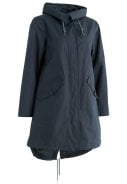 Donkerblauwe (Inkwell) dames regenjas Seafaring Coat Seasalt 1