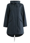 Donkerblauwe (Inkwell) dames regenjas Seafaring Coat Seasalt 3