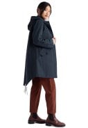 Donkerblauwe (Inkwell) dames regenjas Seafaring Coat Seasalt 5