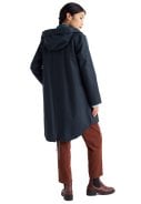 Donkerblauwe (Inkwell) dames regenjas Seafaring Coat Seasalt 6
