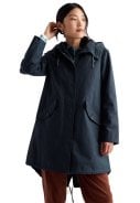Donkerblauwe (Inkwell) dames regenjas Seafaring Coat Seasalt 7