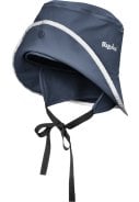 Donkerblauwe kinder regenhoed fleece gevoerd van Playshoes 2