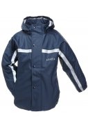 Donkerblauwe kinder regenjas Buddel van BMS