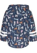 Donkerblauwe kinder regenjas Cats van Playshoes 3