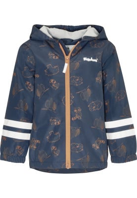 Donkerblauwe kinder regenjas Forest Animals van Playshoes