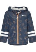 Donkerblauwe kinder regenjas Forest Animals van Playshoes