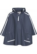 Donkerblauwe kinder regenponcho van Playshoes 1