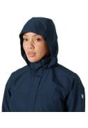 Donkerblauwe lange dames regenjas Aden van Helly Hansen 4