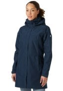 Donkerblauwe lange dames regenjas Aden van Helly Hansen 6