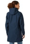 Donkerblauwe lange dames regenjas Aden van Helly Hansen 7