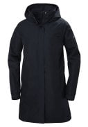 Donkerblauwe lange dames regenjas Aden van Helly Hansen 1