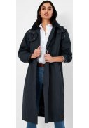 Donkerblauwe lange regenjas / trenchcoat Fernhall van Joules 5
