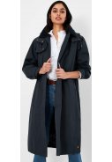 Donkerblauwe lange regenjas / trenchcoat Fernhall van Joules 5