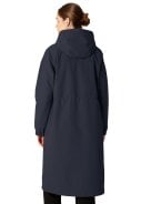 Donkerblauwe lange winterjas Thermy van Ilse Jacosen 3