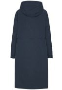 Donkerblauwe lange winterjas Thermy van Ilse Jacosen 5