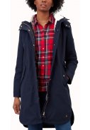 Donkerblauwe Loxley Cosy regenjas / parka van Joules 2