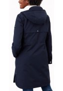 Donkerblauwe Loxley Cosy regenjas / parka van Joules 3