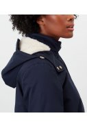 Donkerblauwe Loxley Cosy regenjas / parka van Joules 8