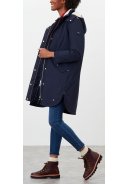 Donkerblauwe Loxley Cosy regenjas / parka van Joules 9