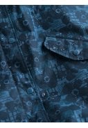 Donkerblauwe print dames regenjas Plant Hunter Seasalt 9
