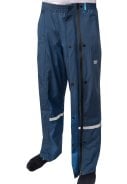 Donkerblauwe regenbroek met volledige rits van Hello Rain 6
