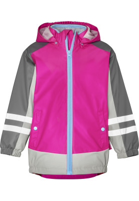 Roze / grijze 3 in 1 regenjas van Playshoes