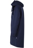Donkerblauwe regenjas Danewest Wind Rain Parka van Danefae 3