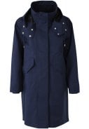 Donkerblauwe regenjas Danewest Wind Rain Parka van Danefae