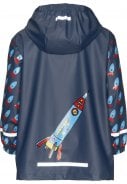 Donkerblauwe regenjas muis in de ruimte van Playshoes 3