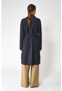 Donkerblauwe regenjas / trenchcoat Tage van Tantä 4