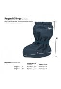 Donkerblauwe kinder regenoverschoen met fleece gevoerd van Playshoes 3