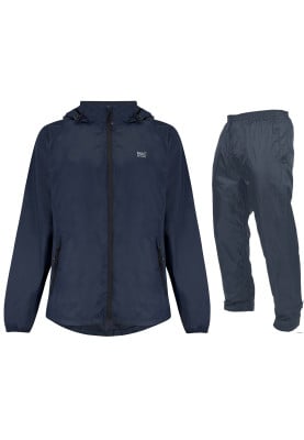Donkerblauwe regenpak van Mac in a Sac