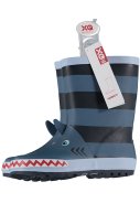 Blauwe 3d Haai design regenlaars van XQ Footwear 2